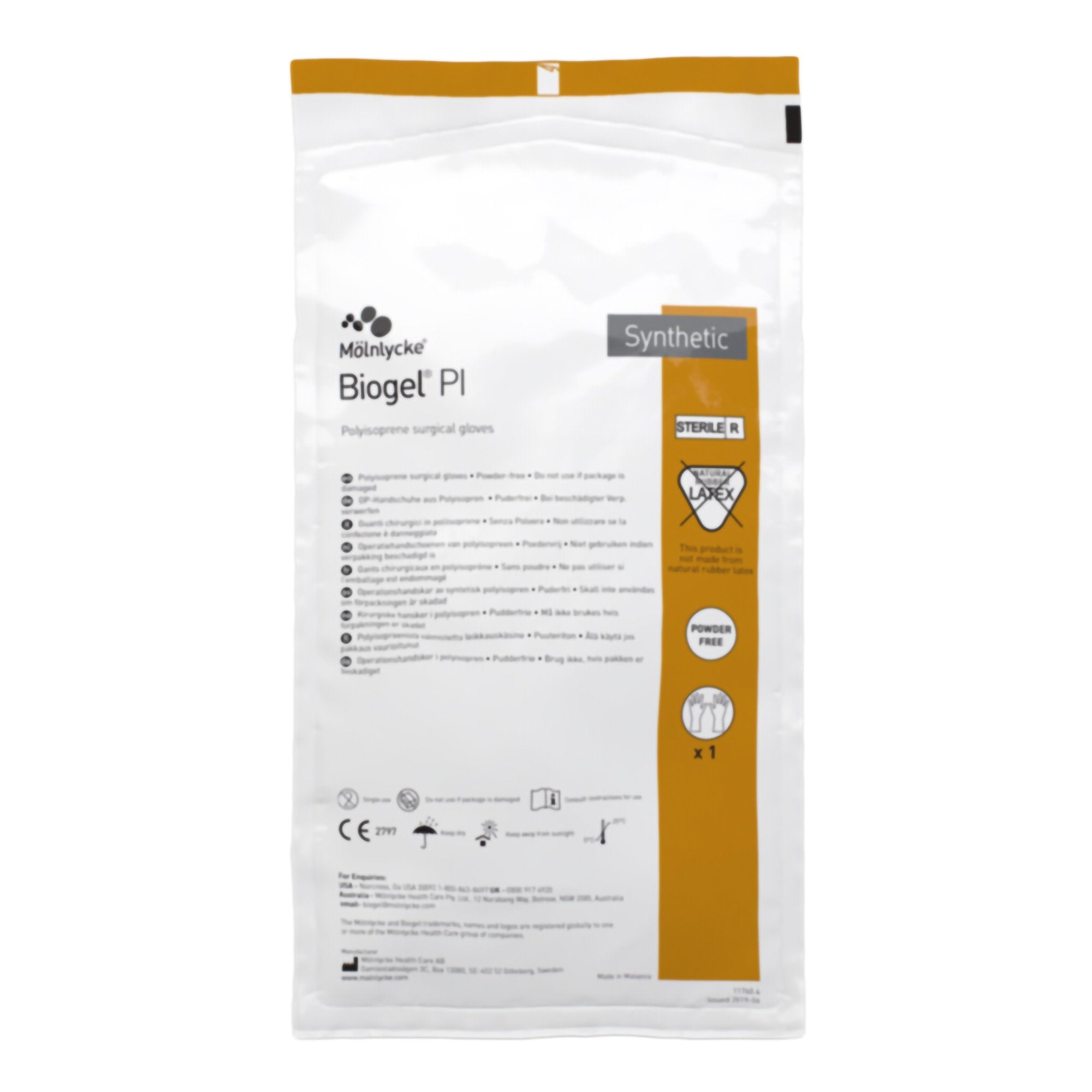 Biogel® PI Polyisoprene Surgical Glove, Size 6.5, Straw Color