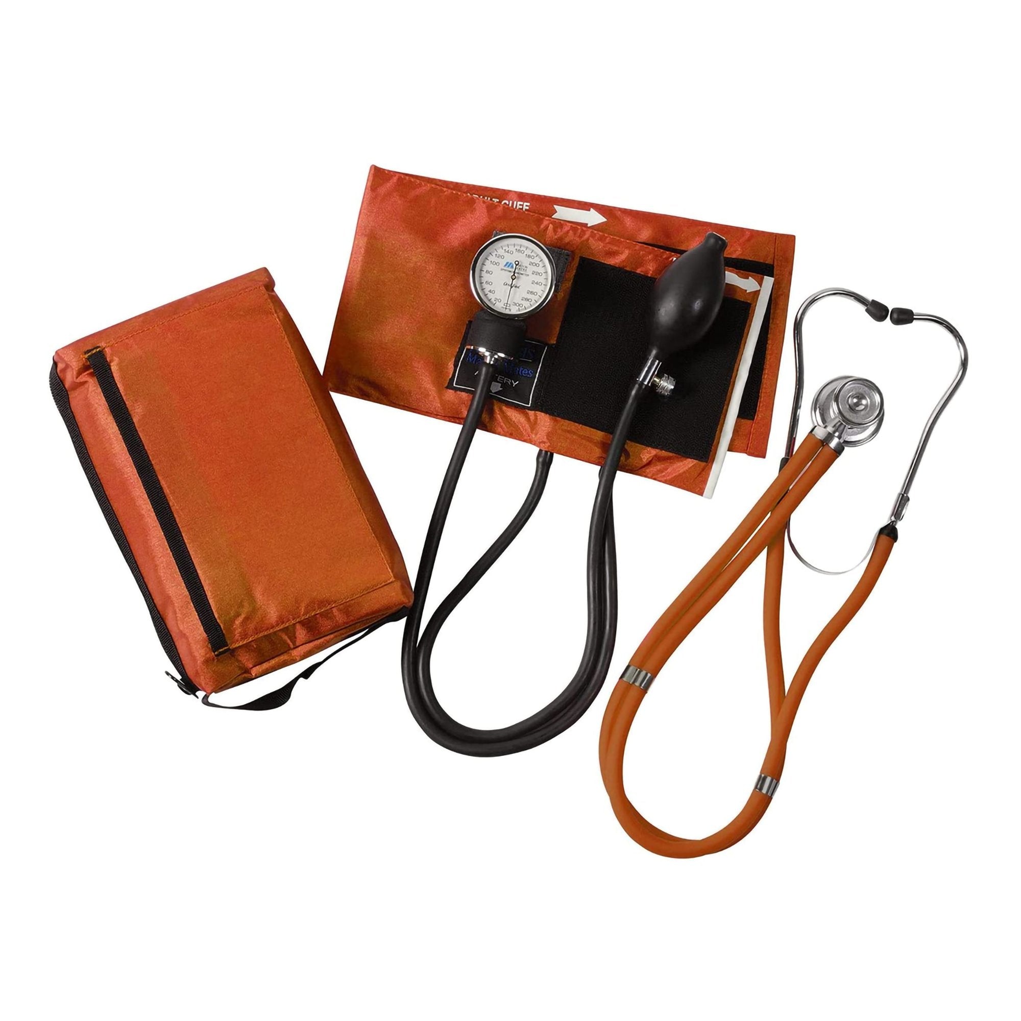 Mabis® Match Mates Manual Aneroid / Stethoscope Set, Orange