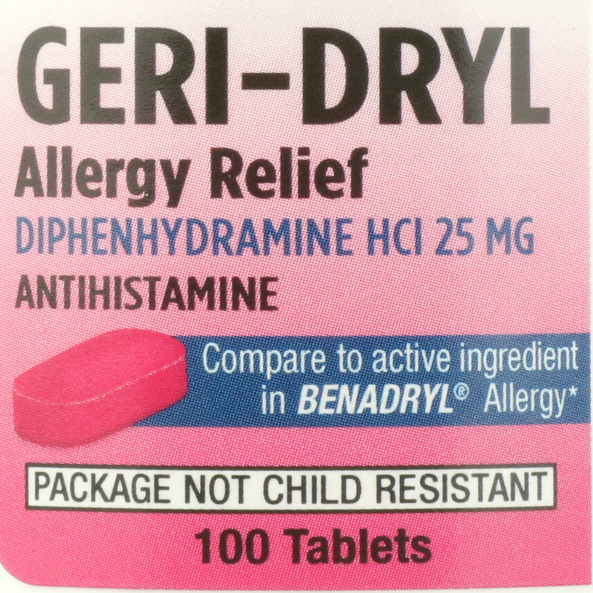 Geri-Dryl Diphenhydramine Allergy Relief