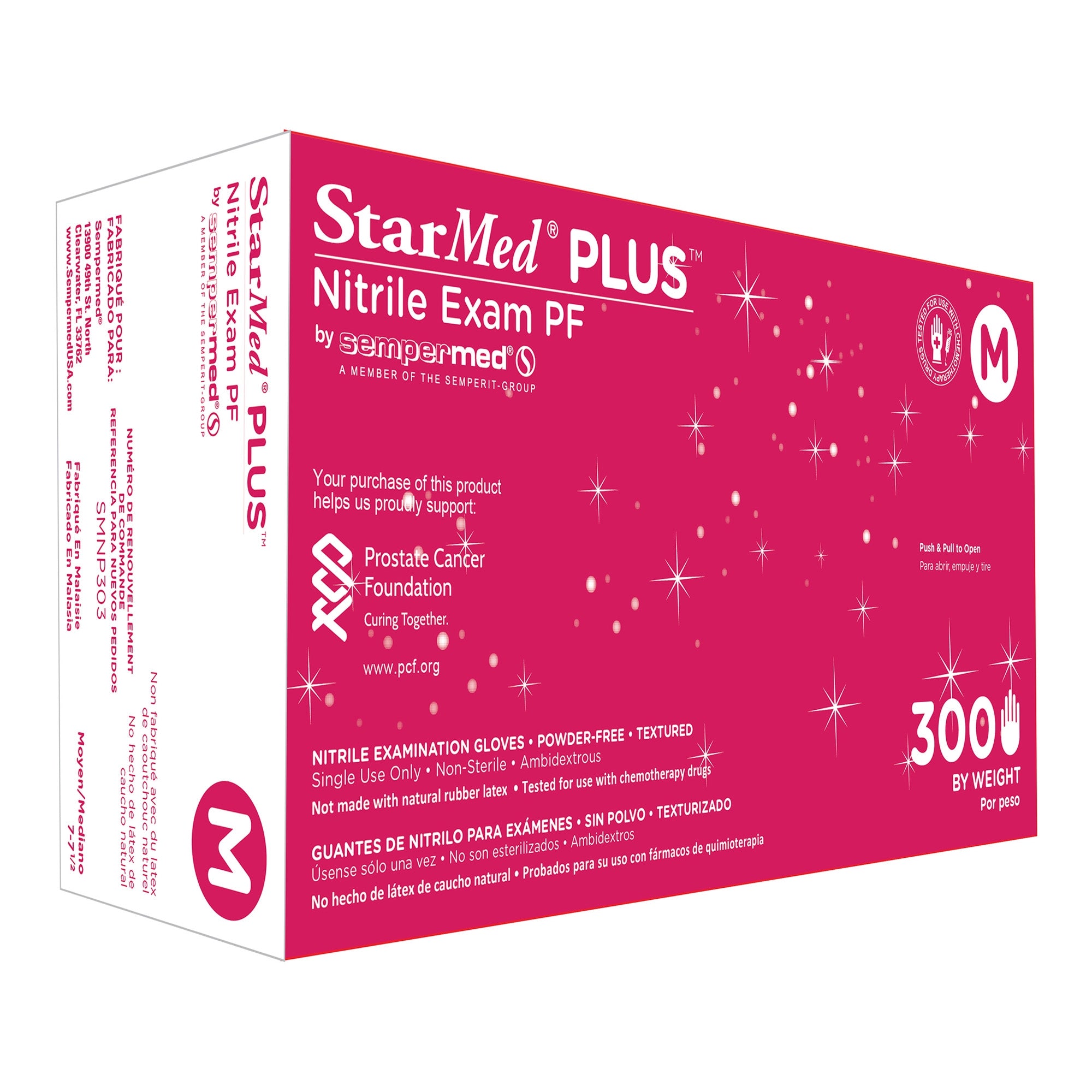 StarMed® Plus™ Exam Glove, Medium, Blue