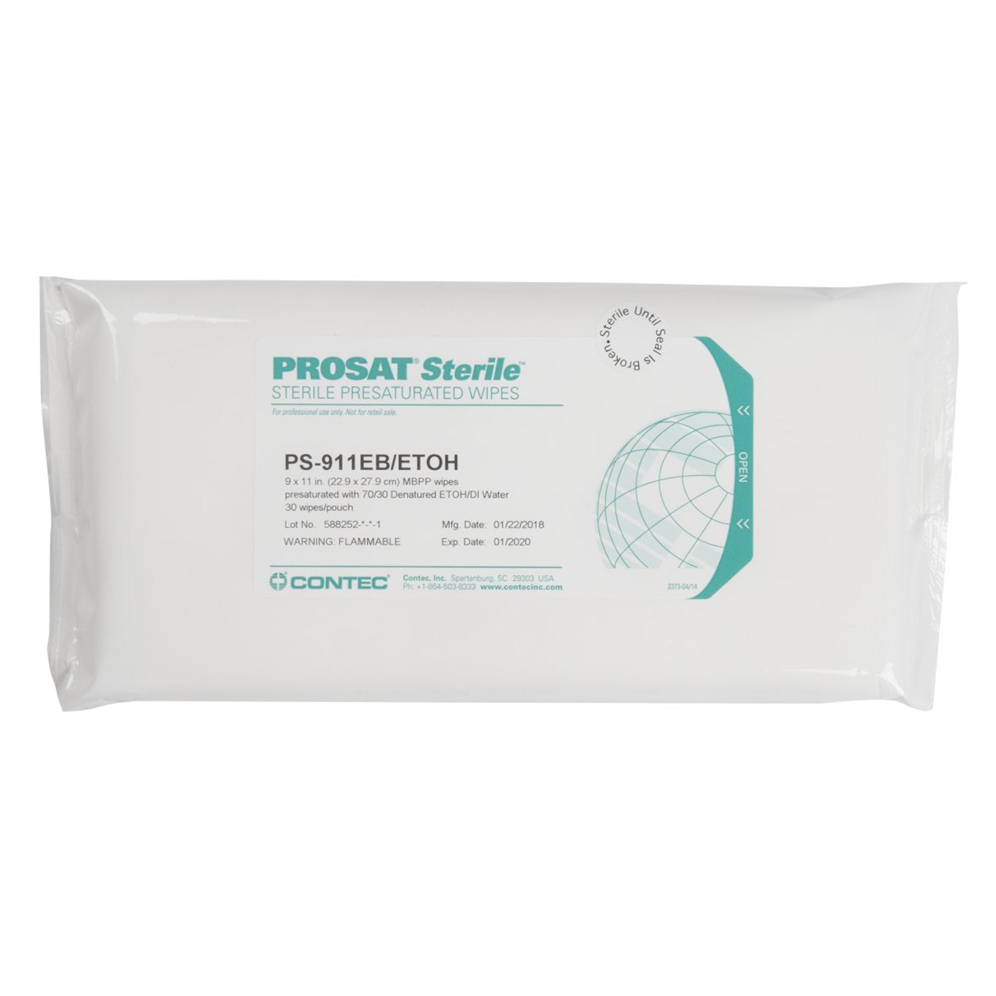 Prosat® Sterile™Presaturated Wipes, 9 x 11 in.