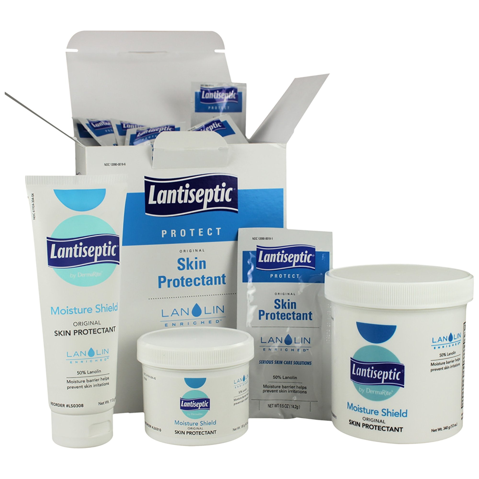 Lantiseptic Skin Protectant, 50% Lanolin, Unscented Ointment, 4 oz Tube