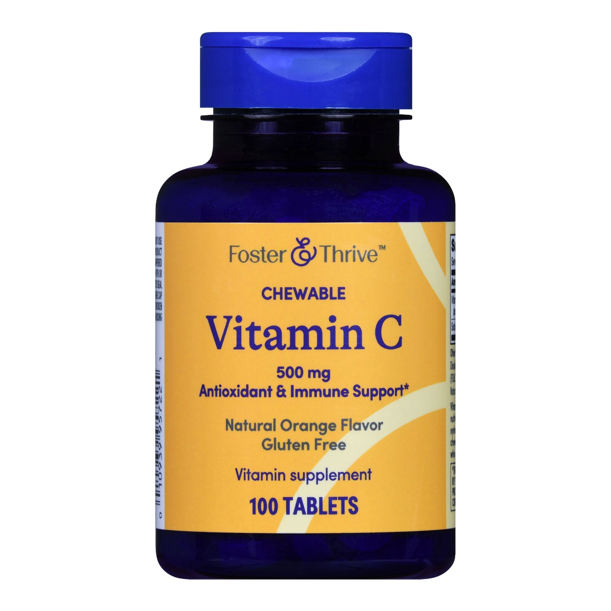 Foster & Thrive™ Chewable Vitamin C 500 mg Tablets Natural Orange