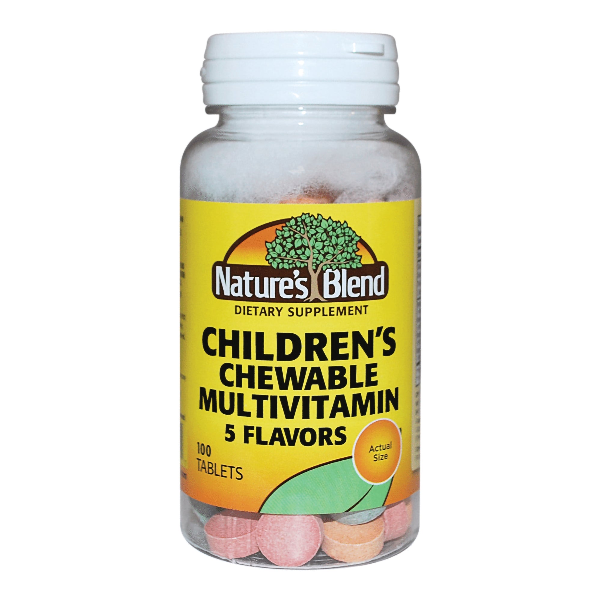 Nature's Blend Children's Chewable Multivitamin Tablets 5 Flavors