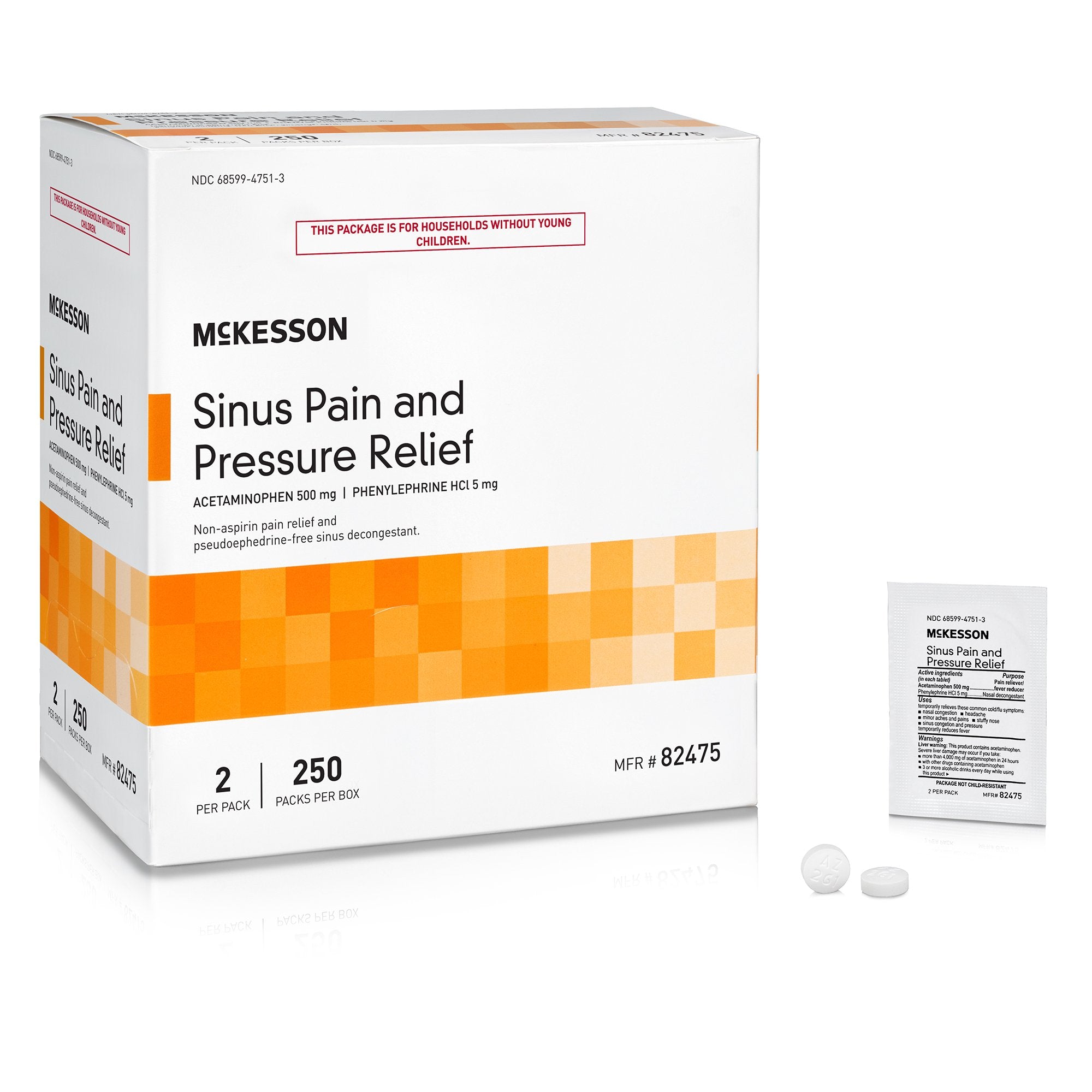 McKesson Acetaminophen / Phenylephrine Cold and Sinus Relief