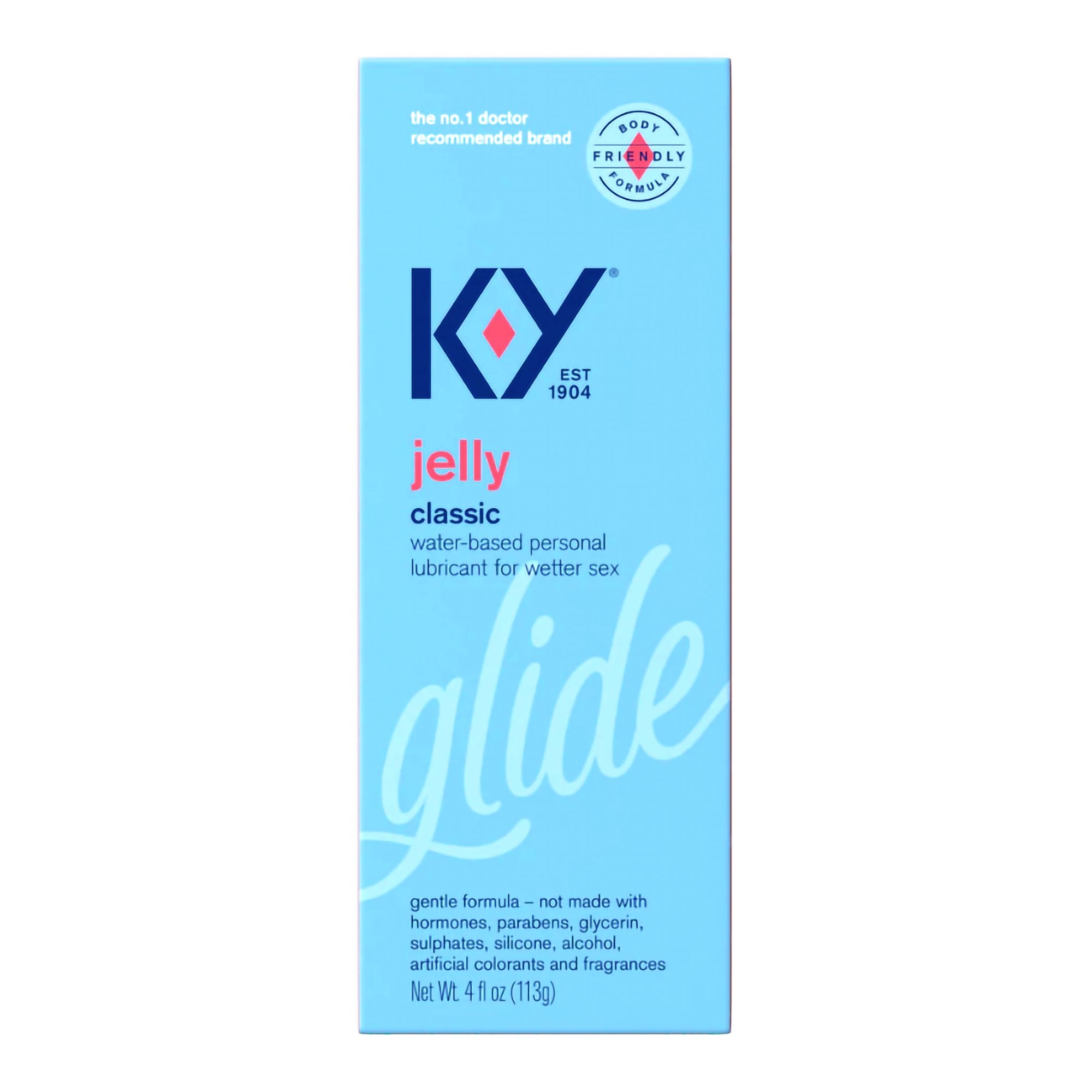 K-Y® Glide Personal Lubricant, 4-ounce Tube