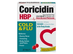 Coricidin® HBP Cold & Flu Acetaminophen / Chlorpheniramine Maleate Cold and Cough Relief