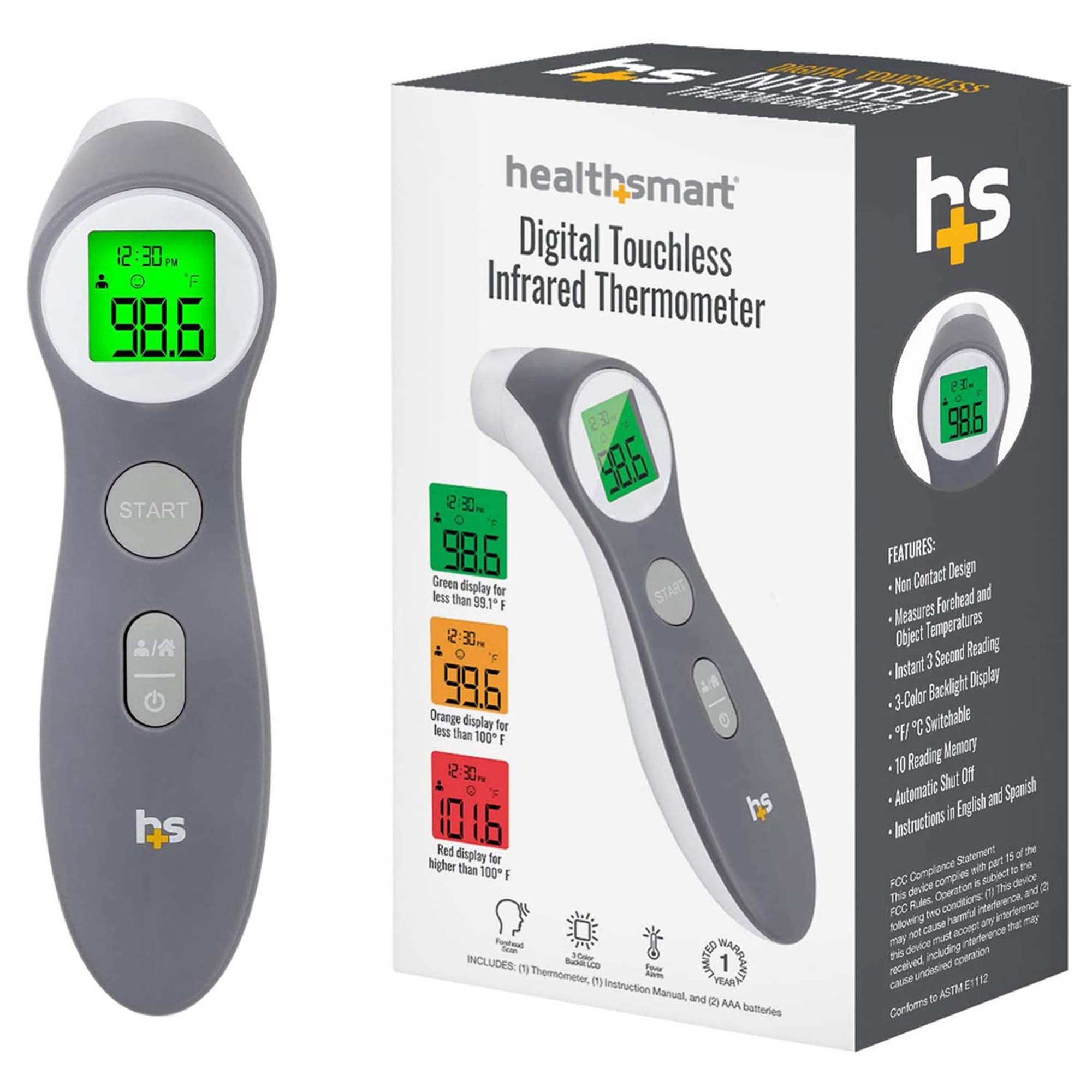 HealthSmart® Digital Touchless Infrared Thermometer