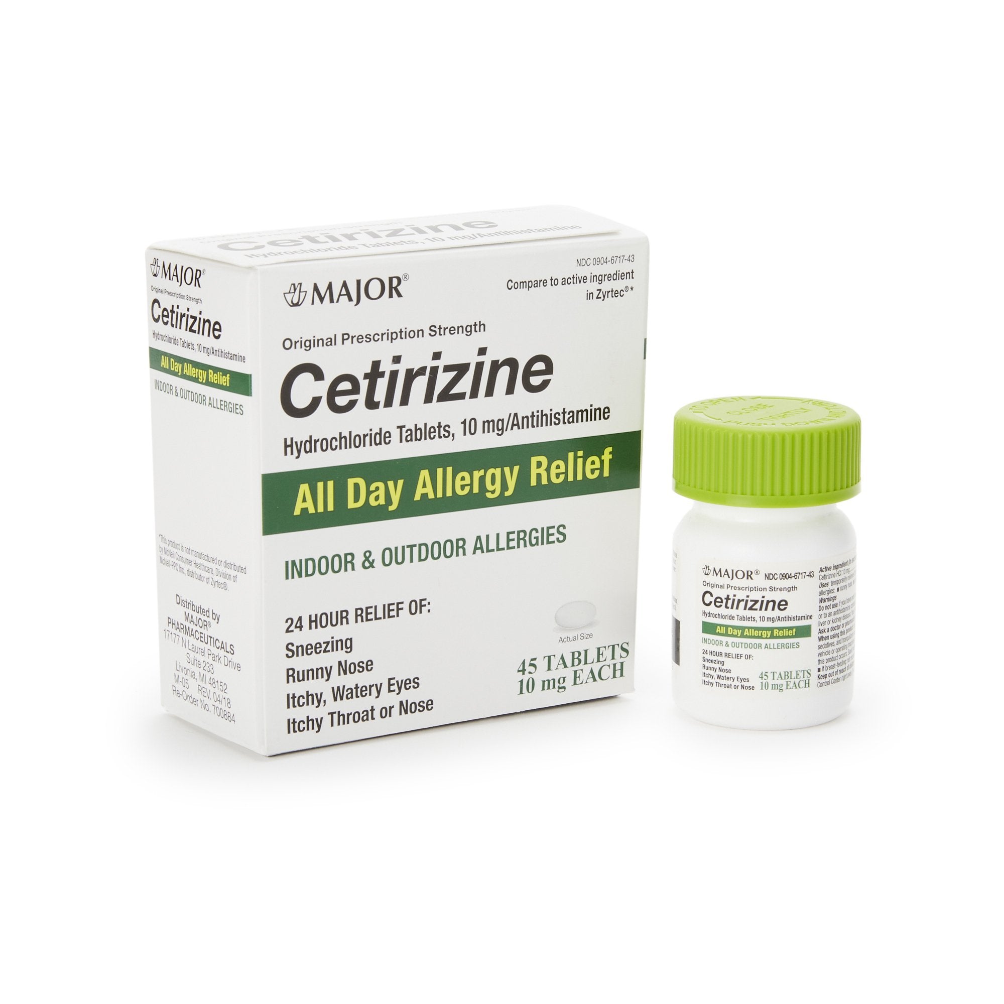 Major® Cetirizine Antihistamine