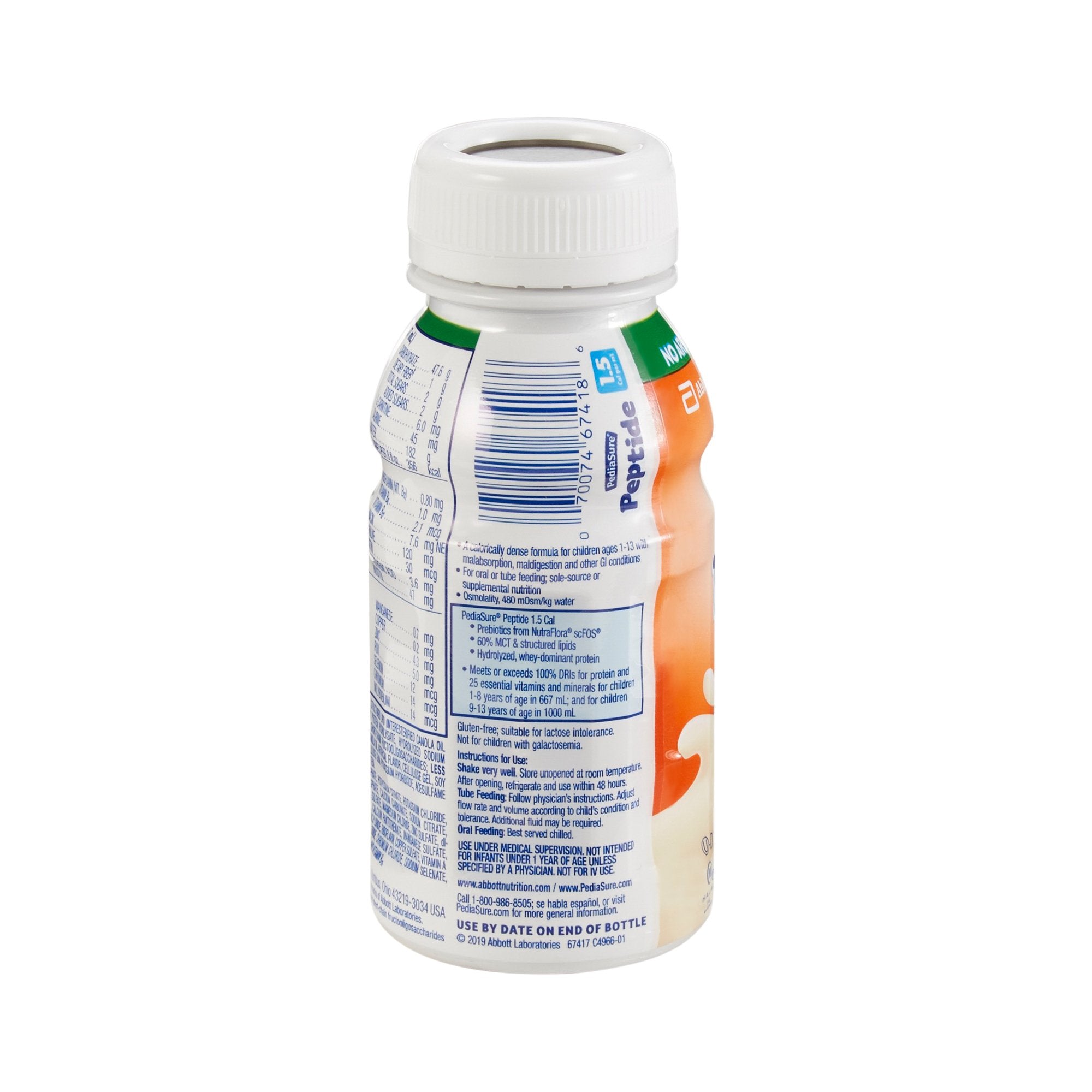 PediaSure® Peptide 1.5 Cal Vanilla Pediatric Oral Supplement, 8-ounce Bottle