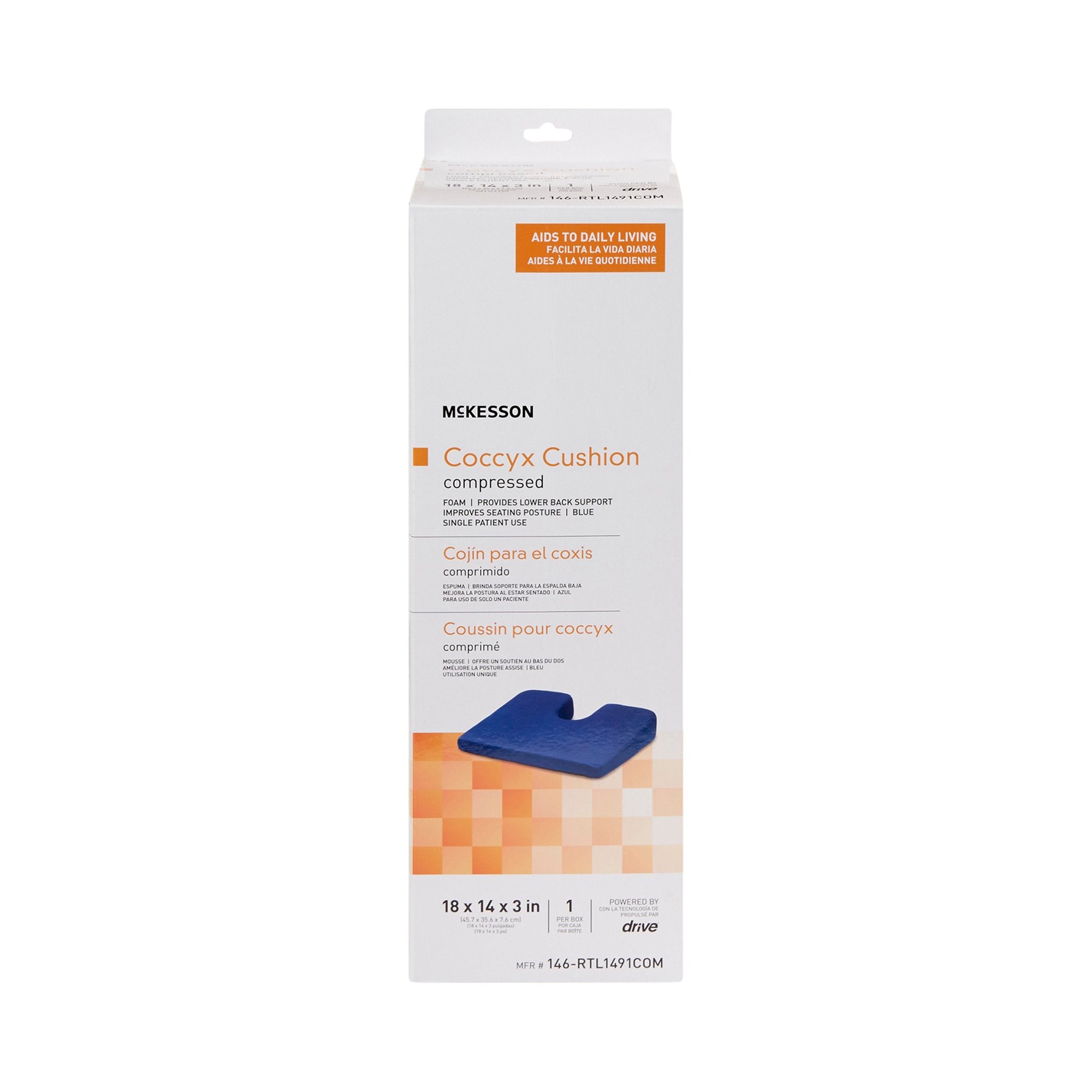 McKesson Compressed Coccyx Cushion