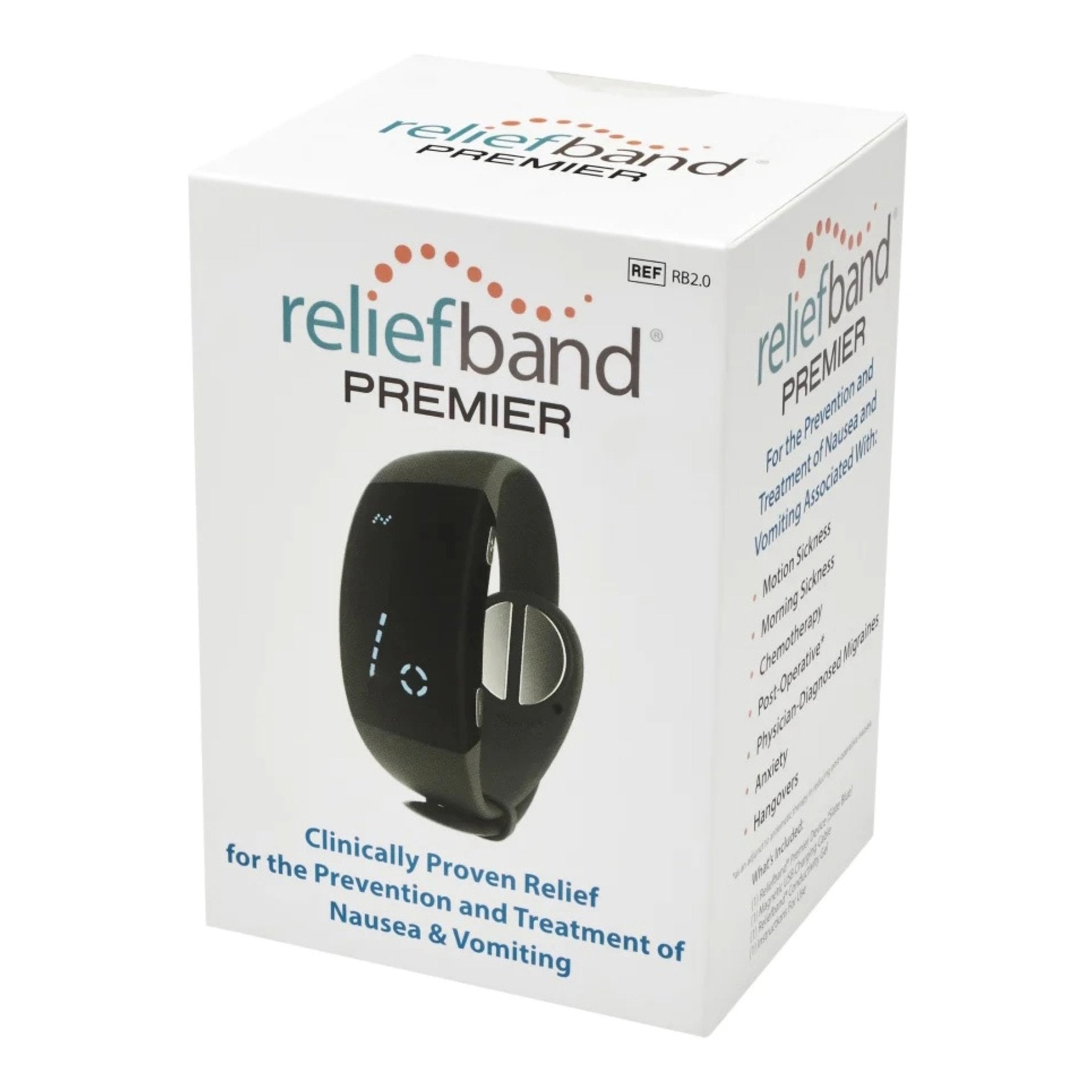 Reliefband® Premier Nausea Relief Wrist Band, Charcoal