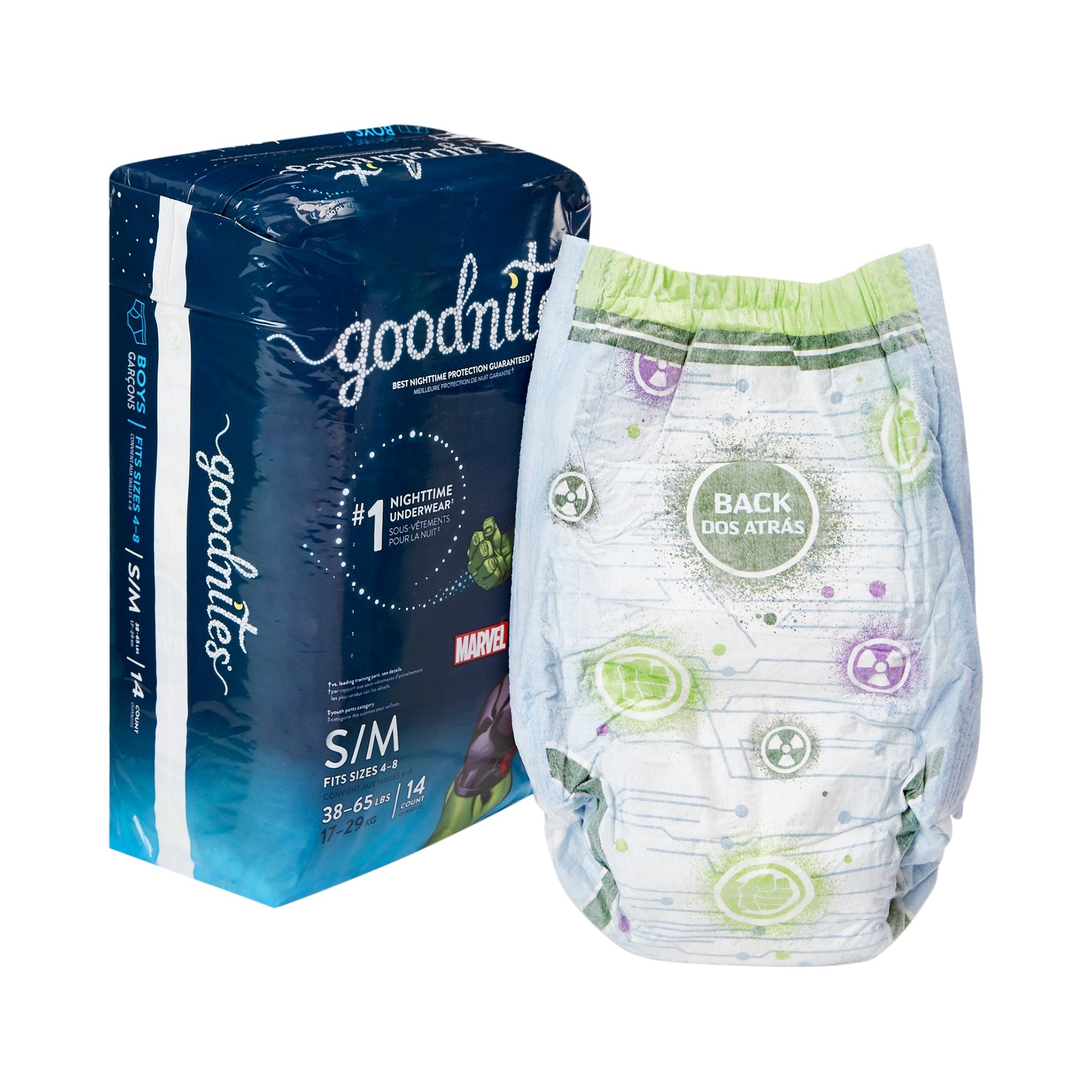 GoodNites® Absorbent Underwear, Small / Medium