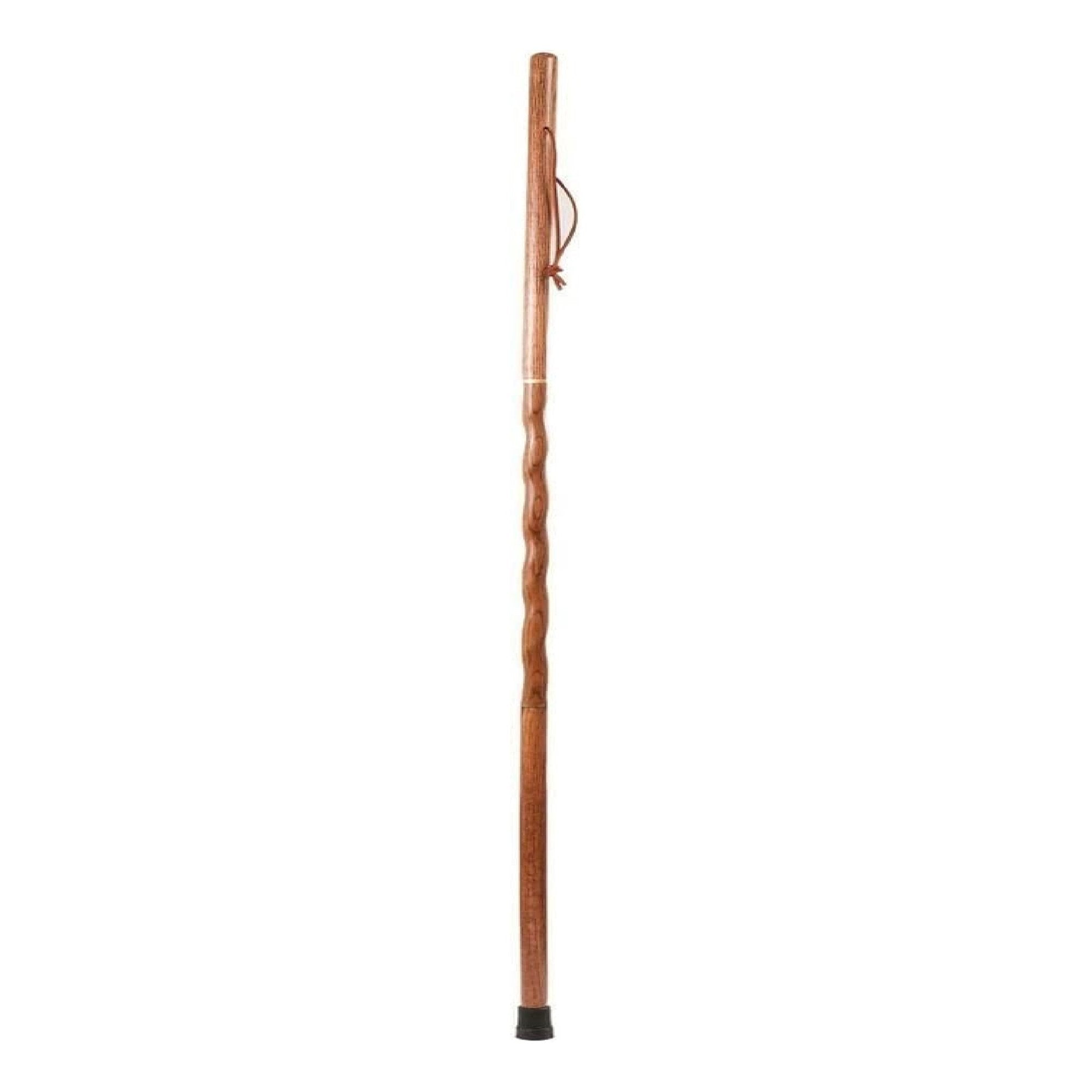 Brazos™ Twisted Oak Traveler's Handcrafted Walking Stick, 55-Inch, Red
