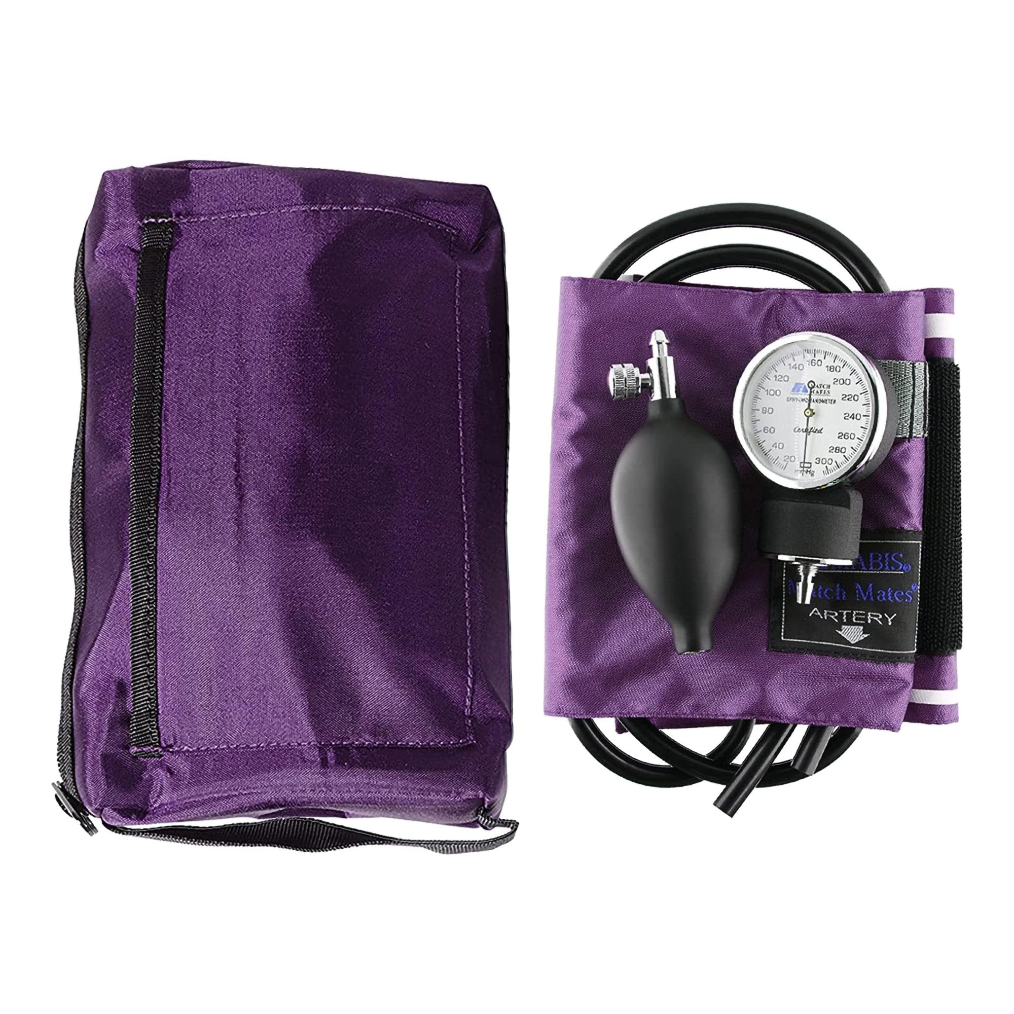 Mabis® Match Mates Manual Aneroid Sphygmomanometer with Cuff, Purple