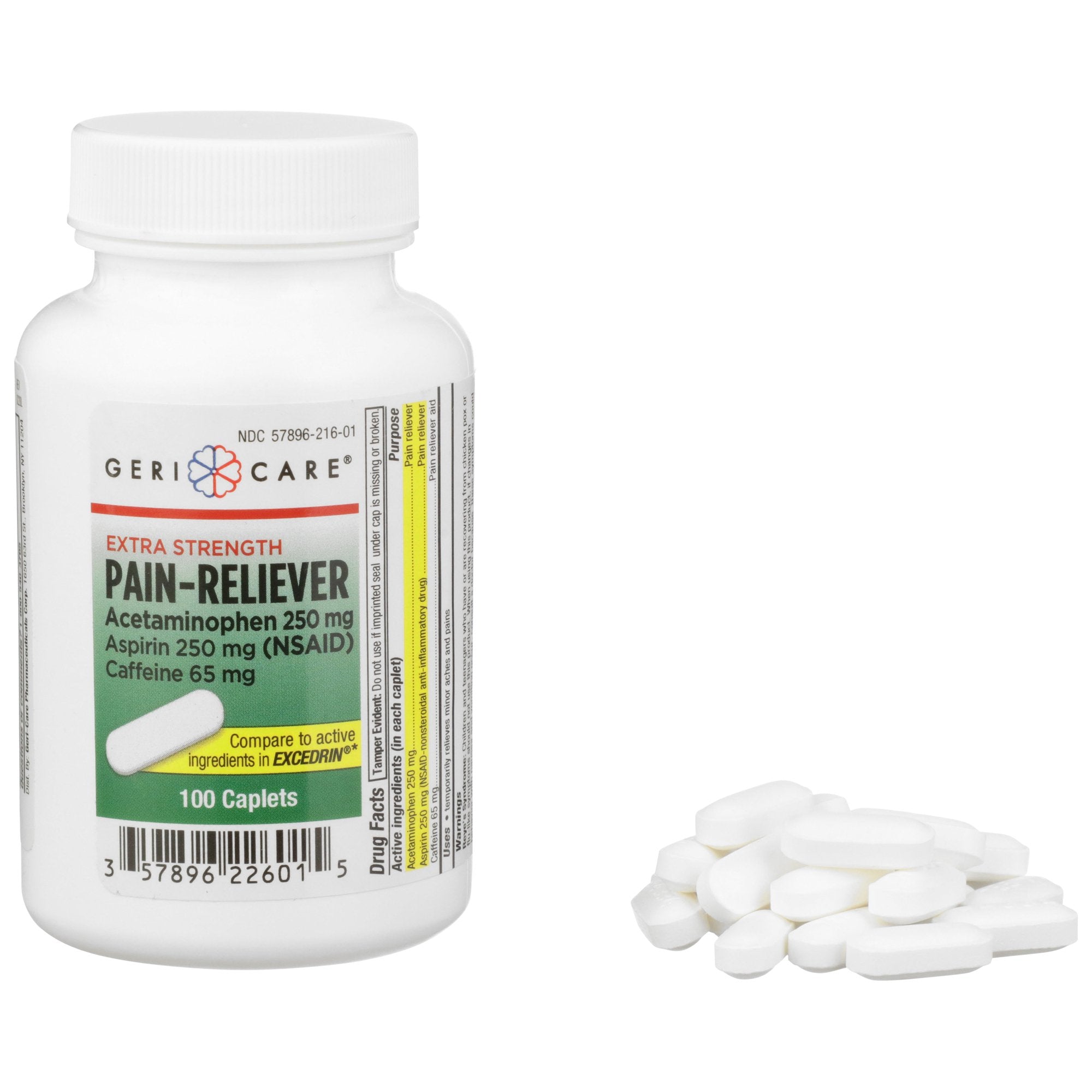 Geri-Care® Acetaminophen / Aspirin / Caffeine Pain Relief