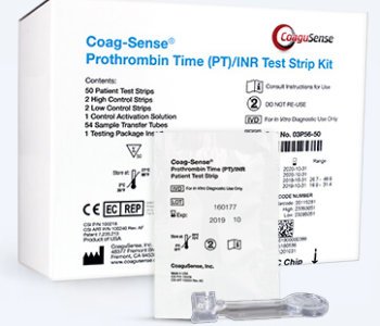 Coag-Sense® Professional Coagulation Test Kit for use with Coag-Sense PT2 PT / INR Professional Meter Only