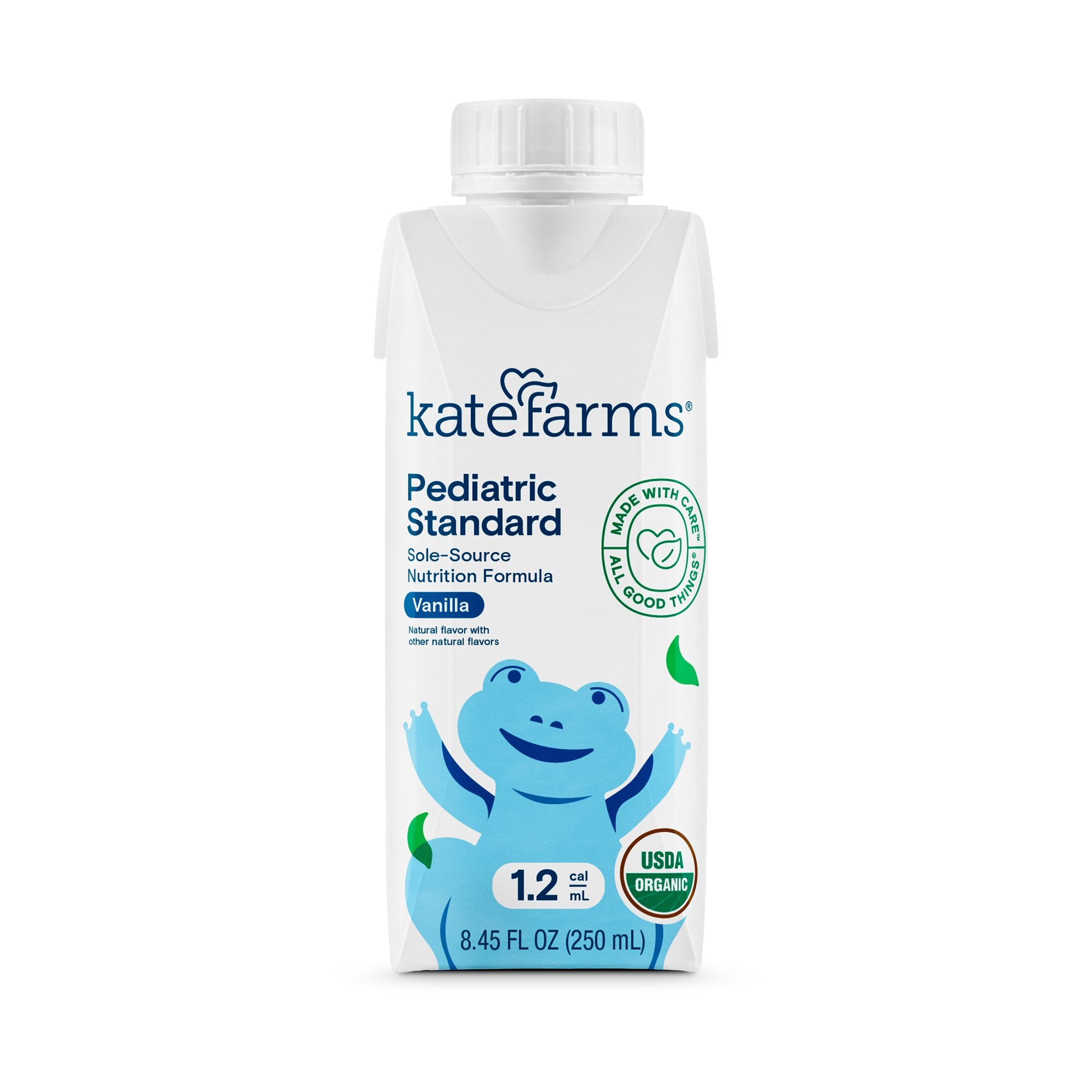 Kate Farms® Pediatric Standard 1.2 Sole-Source Nutrition Formula, Vanilla Flavor, 8.45-ounce carton