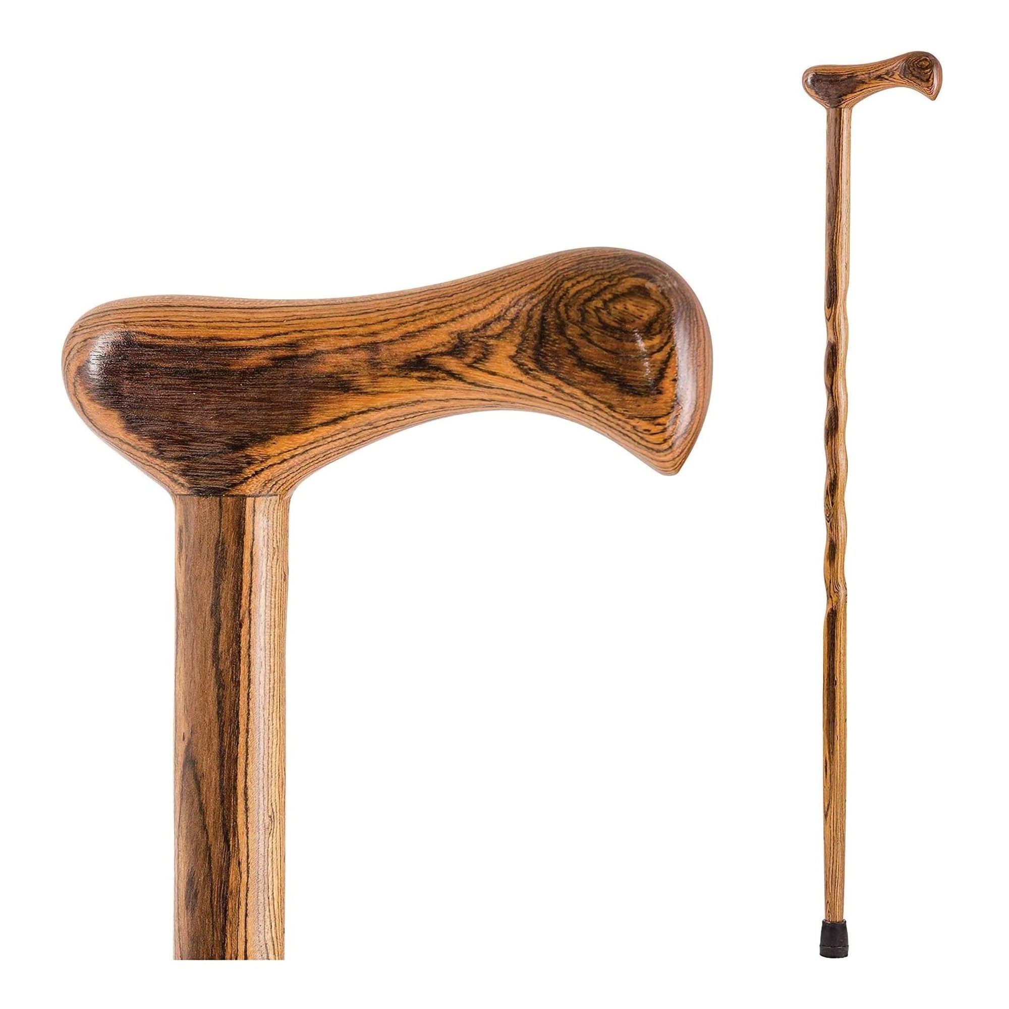 Brazos™ Twisted Bocote Cane with T-Handle, 37-Inch Height