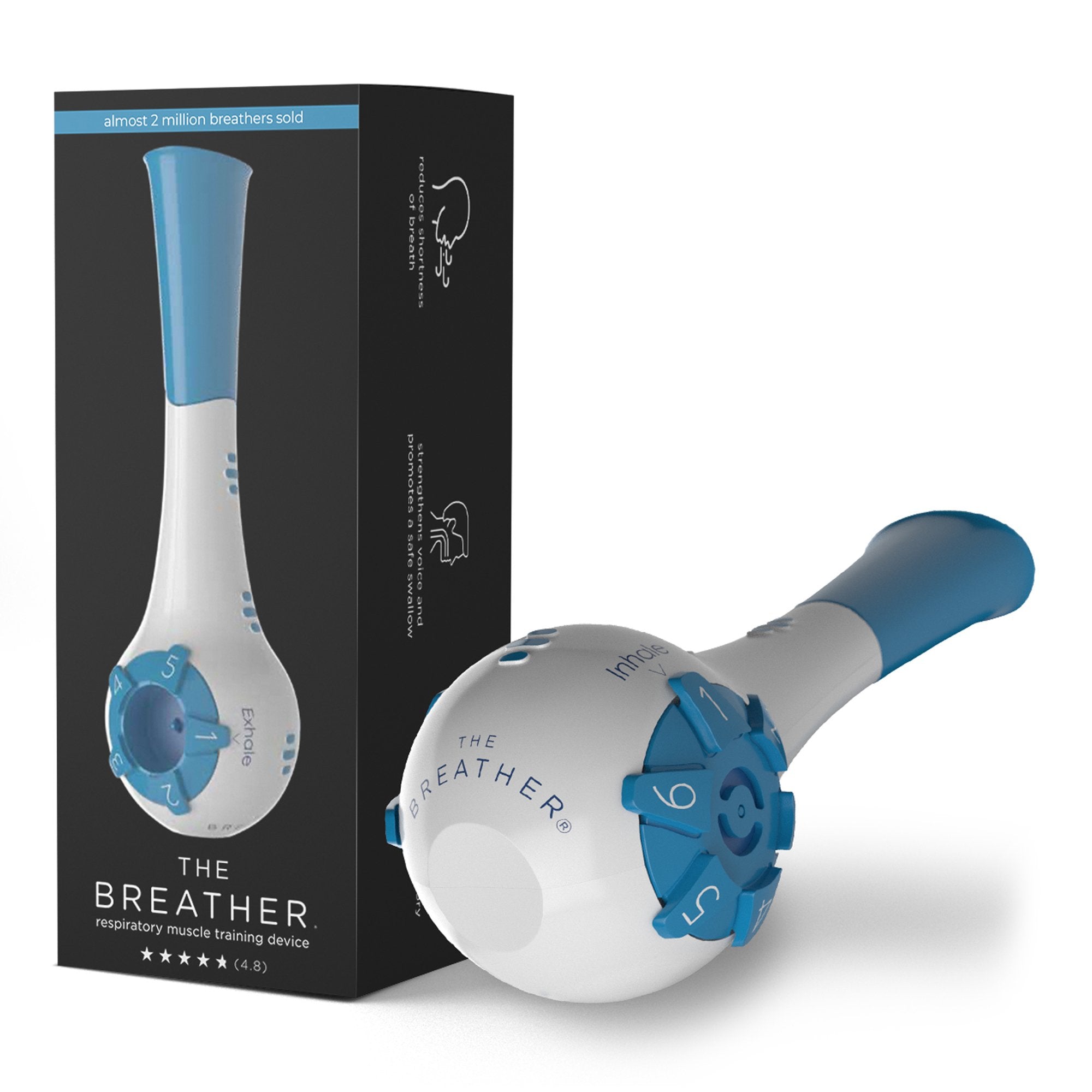 The Breather® Respiratory Exerciser, Blue