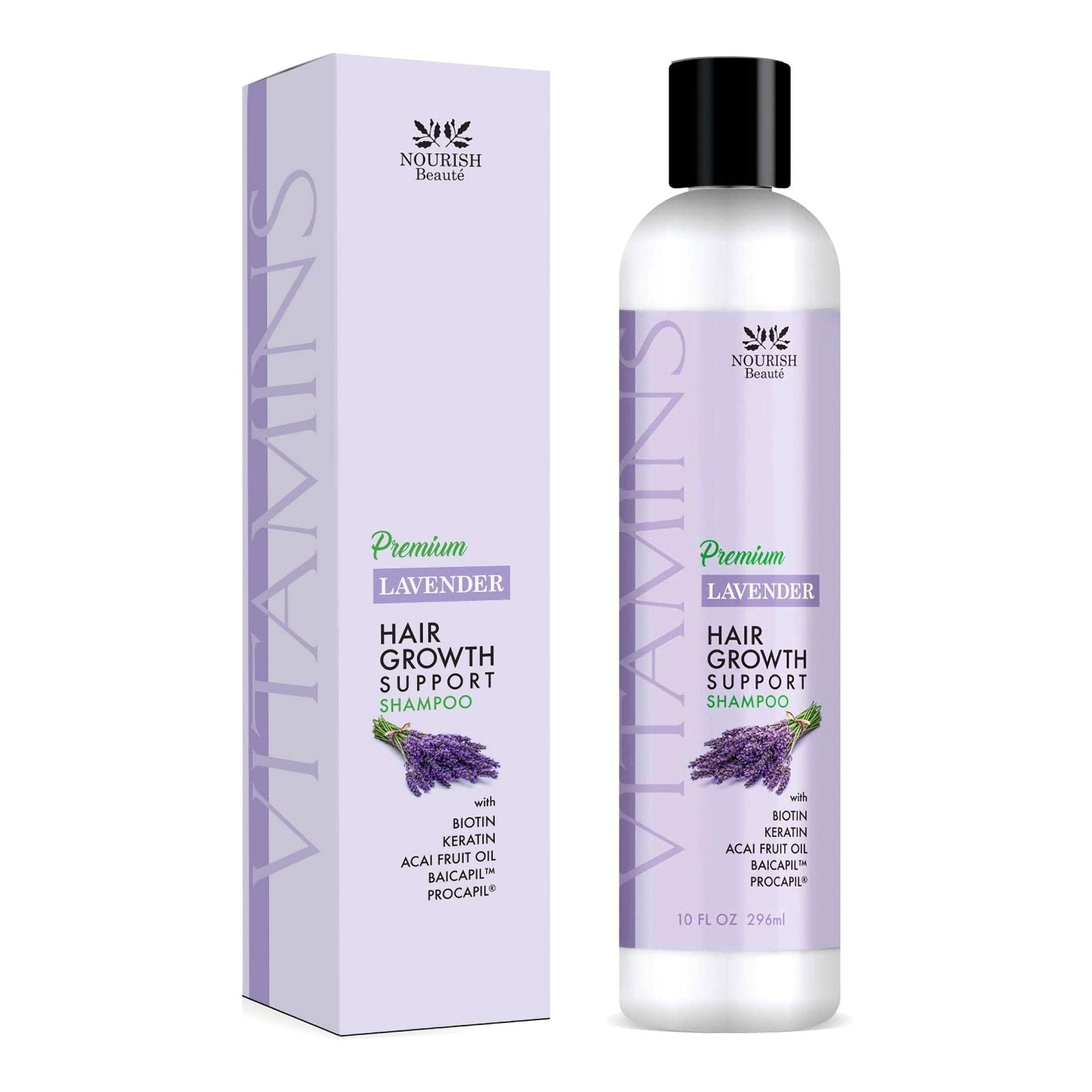 Nourish Beauté Premium Vitamins Hair Growth Support Shampoo