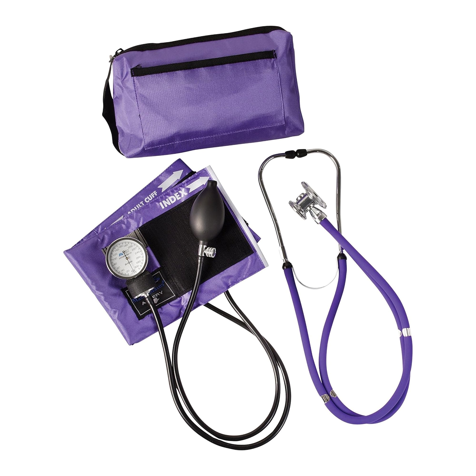 Mabis® Match Mates Manual Aneroid / Stethoscope Set, Purple