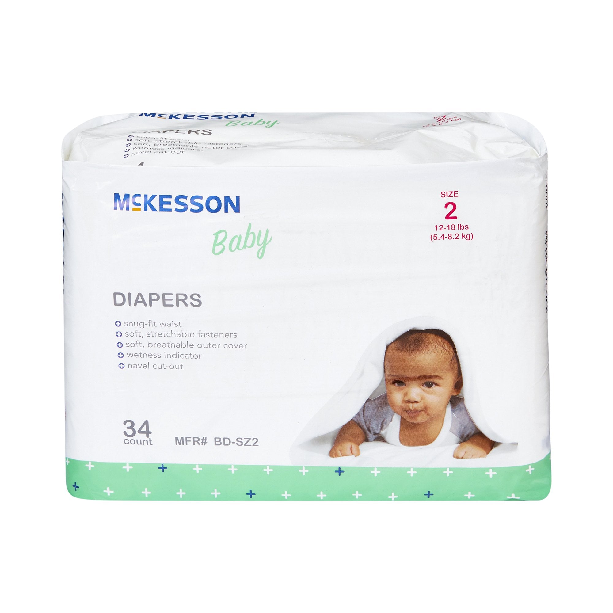 McKesson Baby Diapers, Size 2