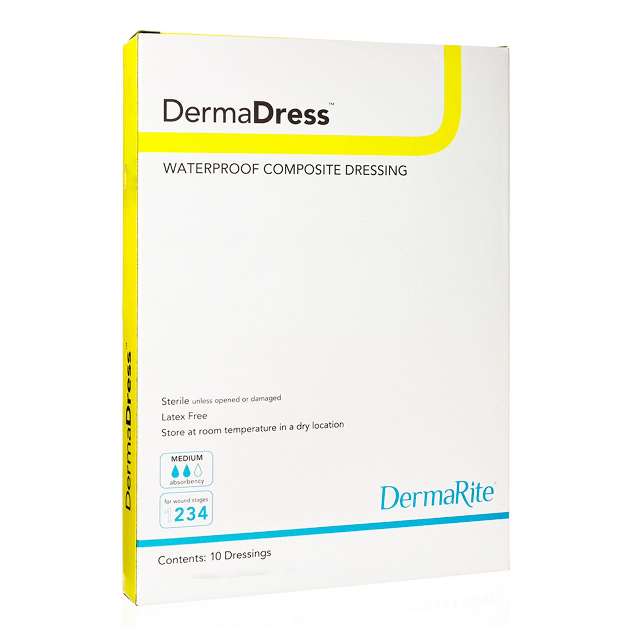 DermaDress™ Composite Dressing, 4 x 10 Inch