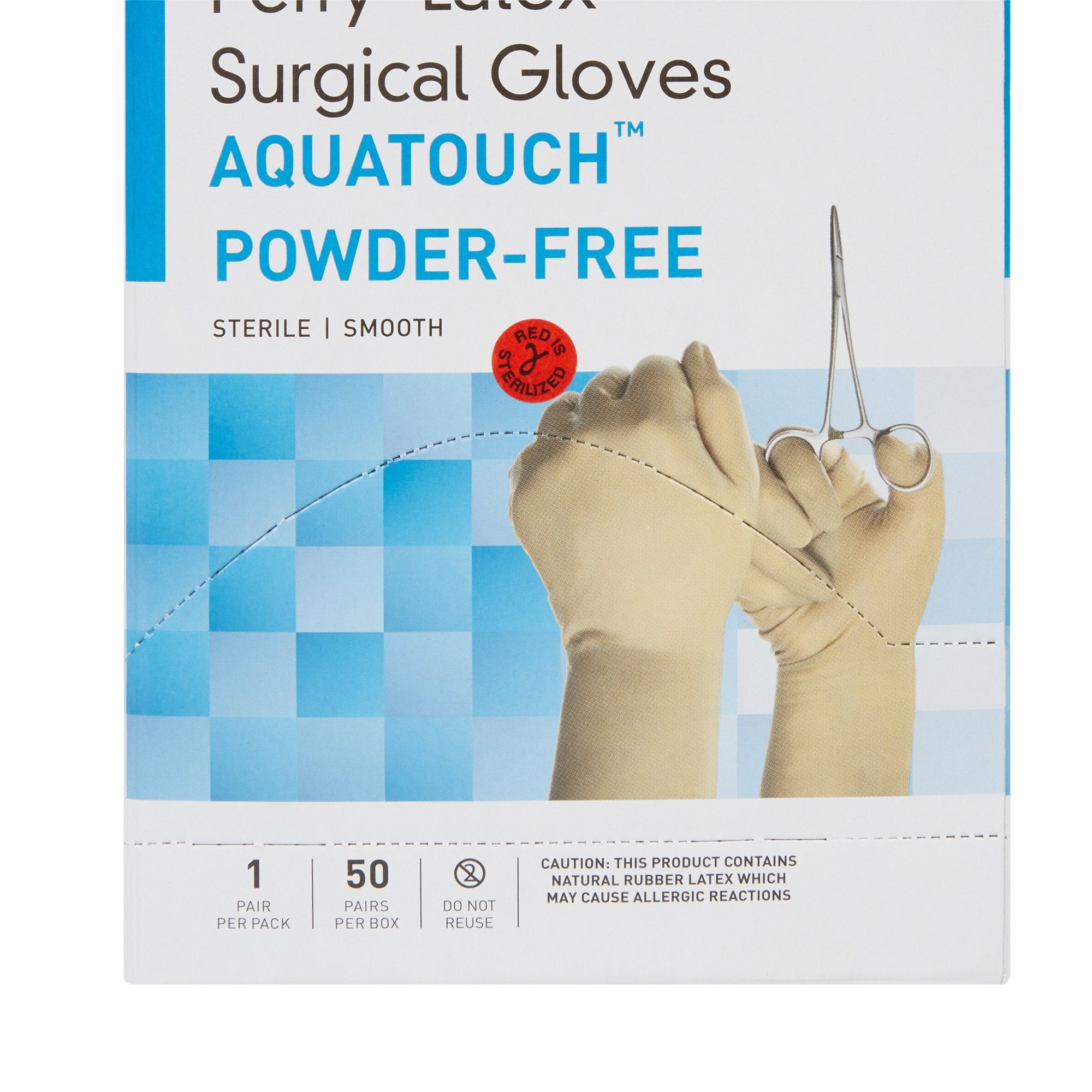 McKesson Perry® Performance Plus AquaTouch™ Latex Surgical Glove, Size 7, Cream