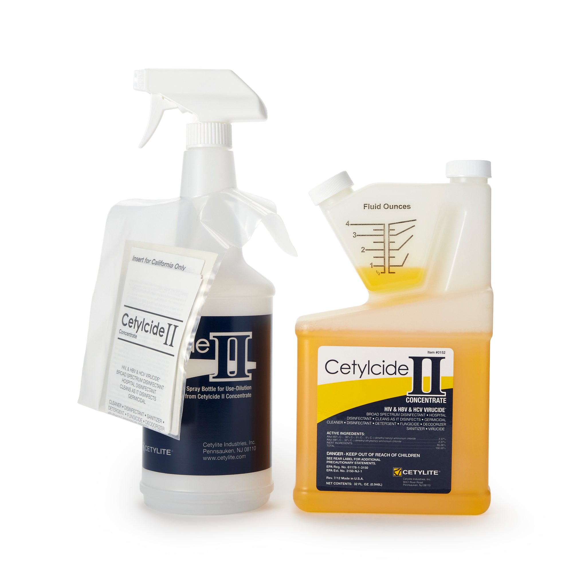 Cetylcide-II® Surface Disinfectant Concentrate, 32 oz.