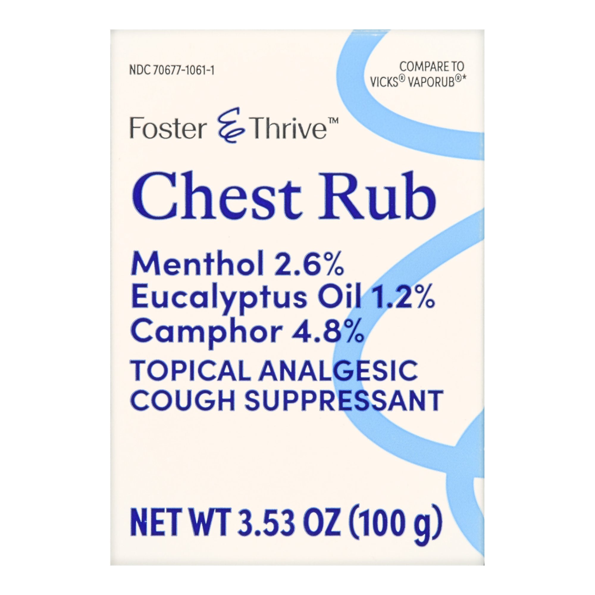 Foster & Thrive™ Camphor / Menthol / Eucalyptus Oil Chest Rub