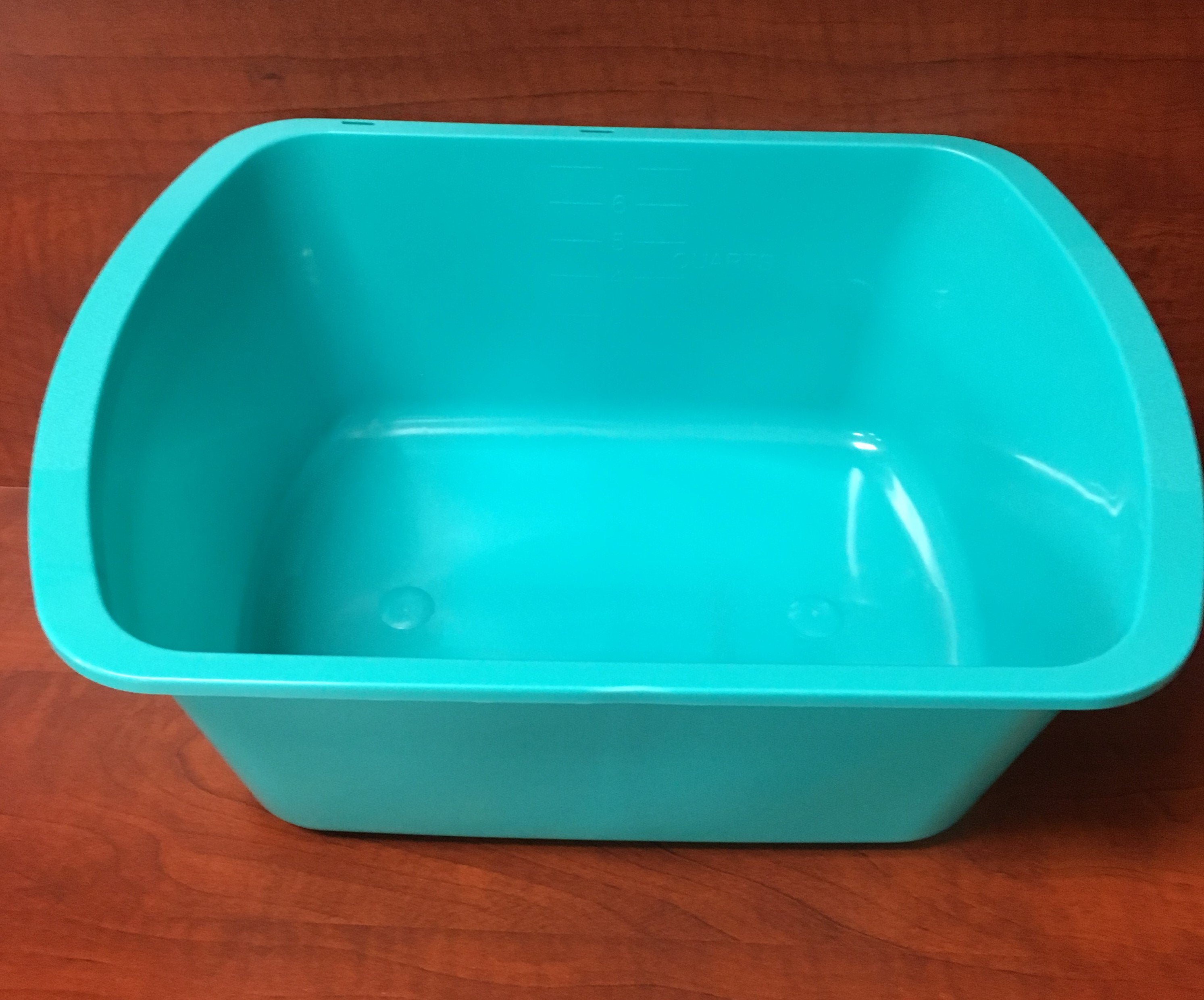 Wash Basin, Rectangular, 7 Quart, Turquoise