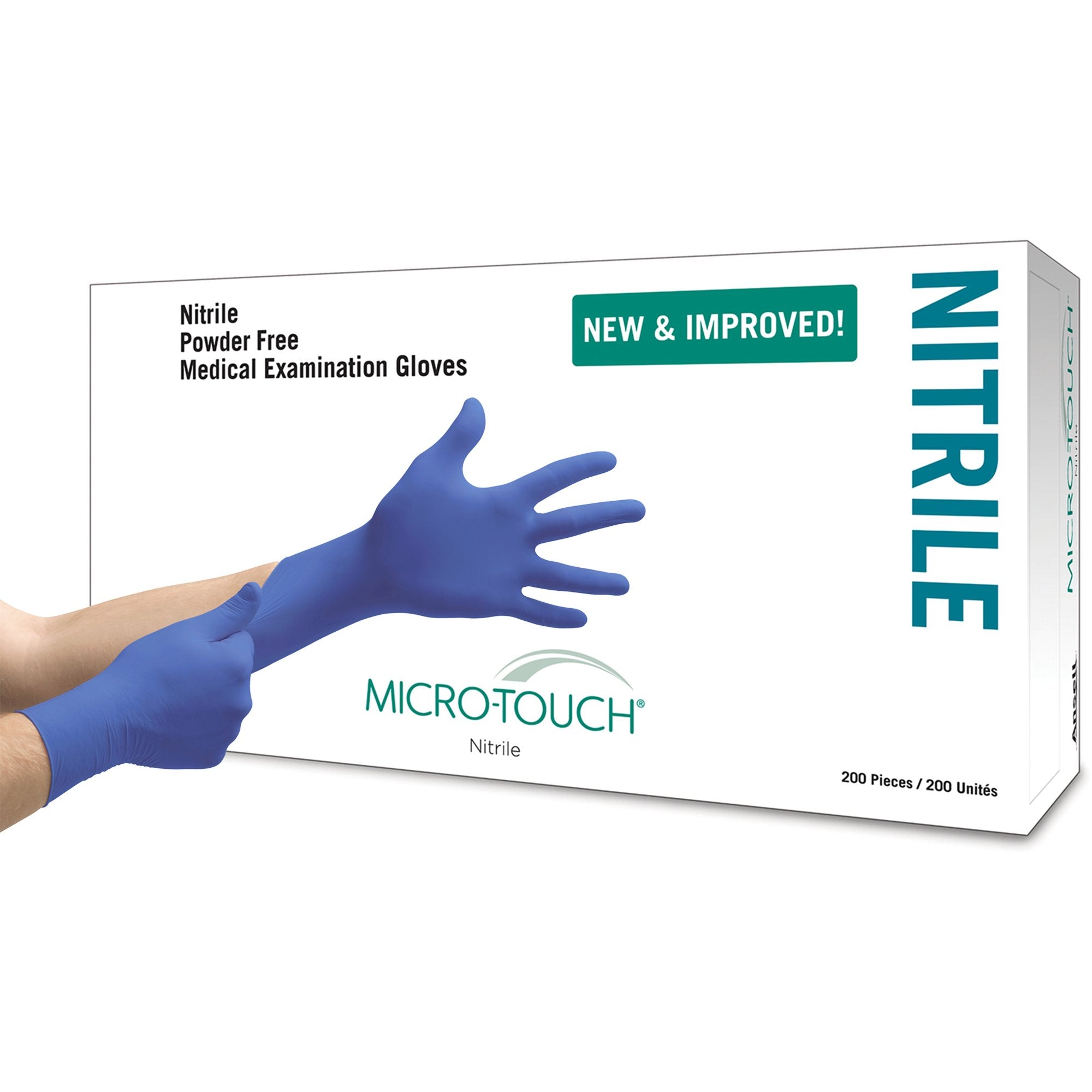 Micro-Touch® Nitrile Exam Glove, Medium, Blue