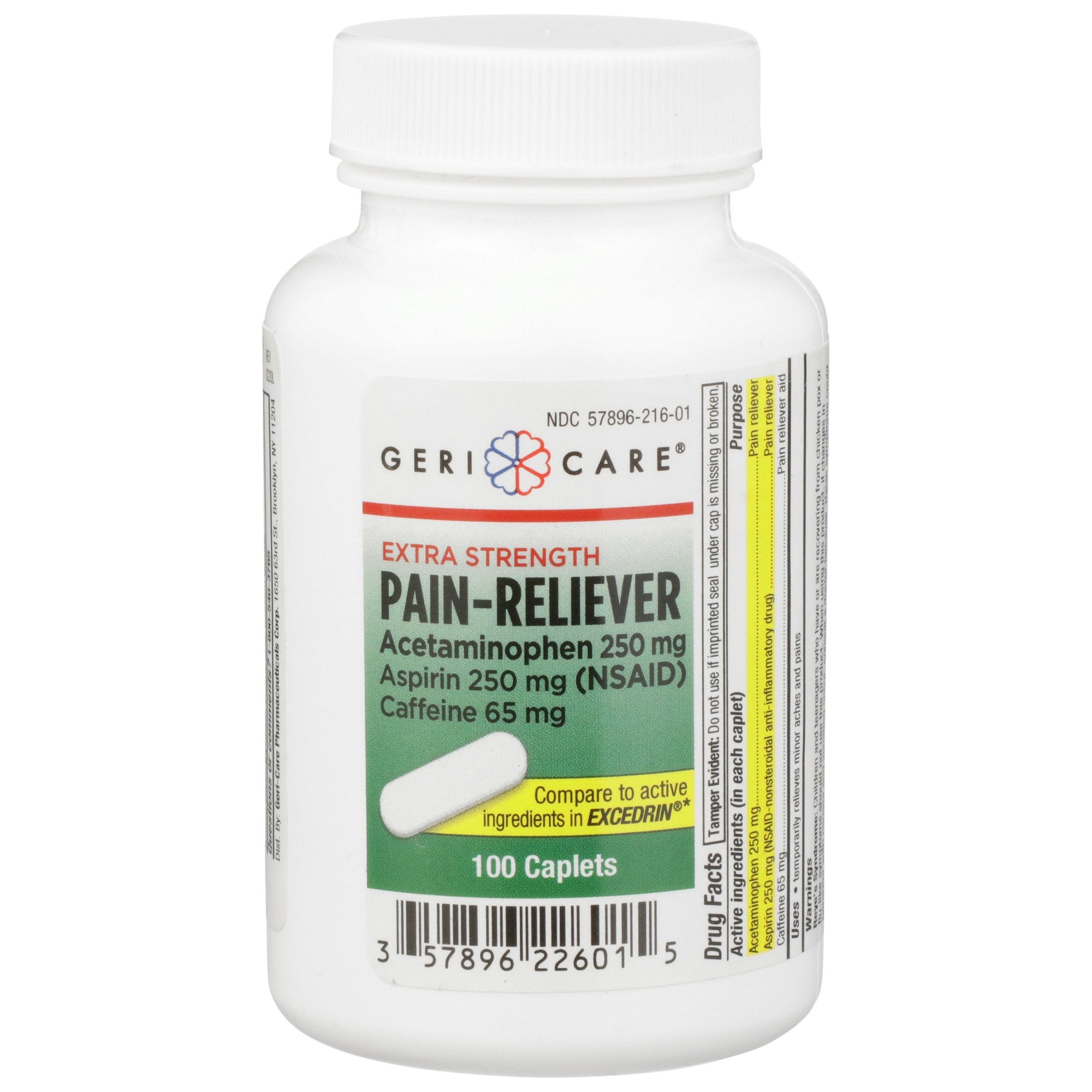 Geri-Care® Acetaminophen / Aspirin / Caffeine Pain Relief