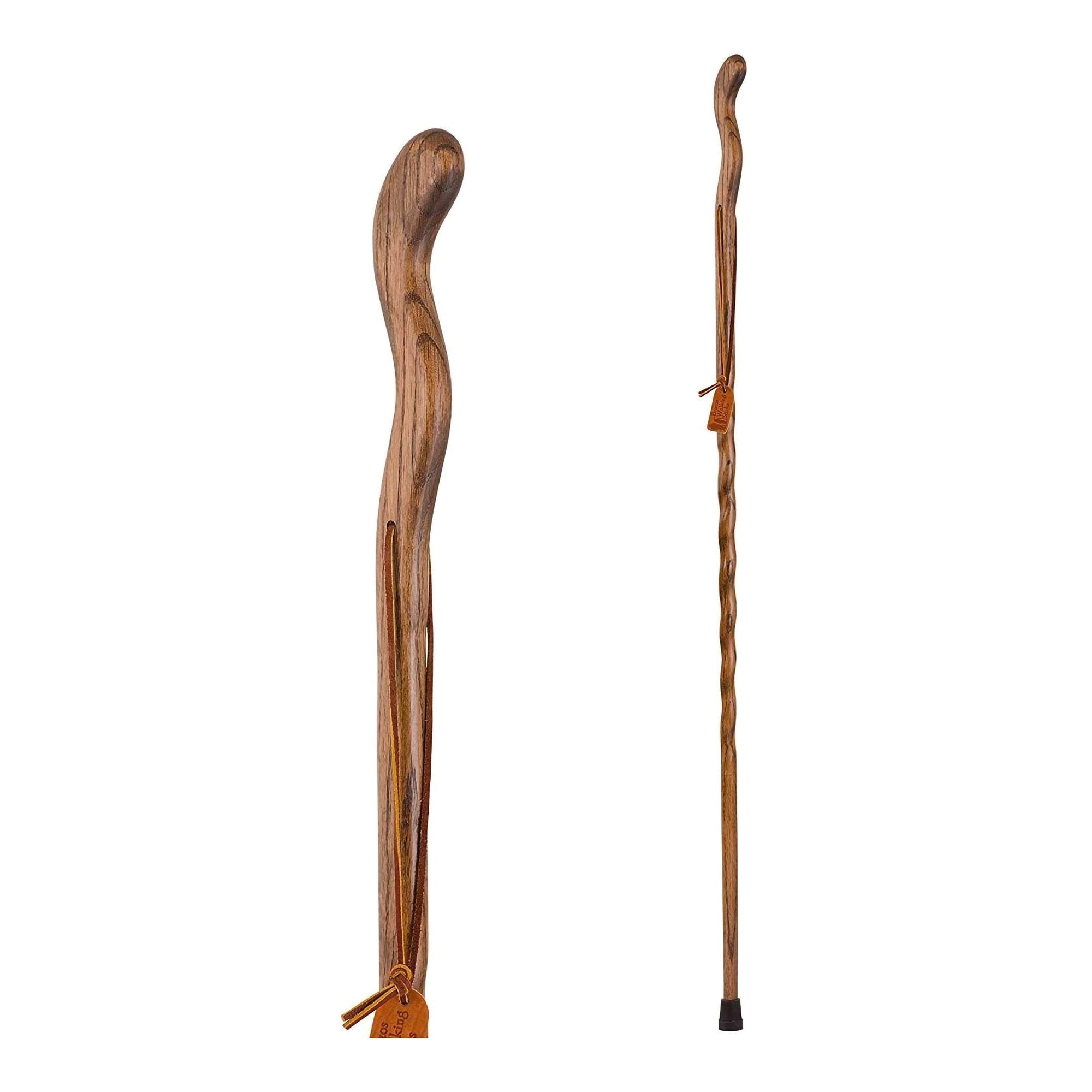 Brazos™ Twisted Oak Ergonomic Fitness Handcrafted Walking Stick, 48-Inch, Brown