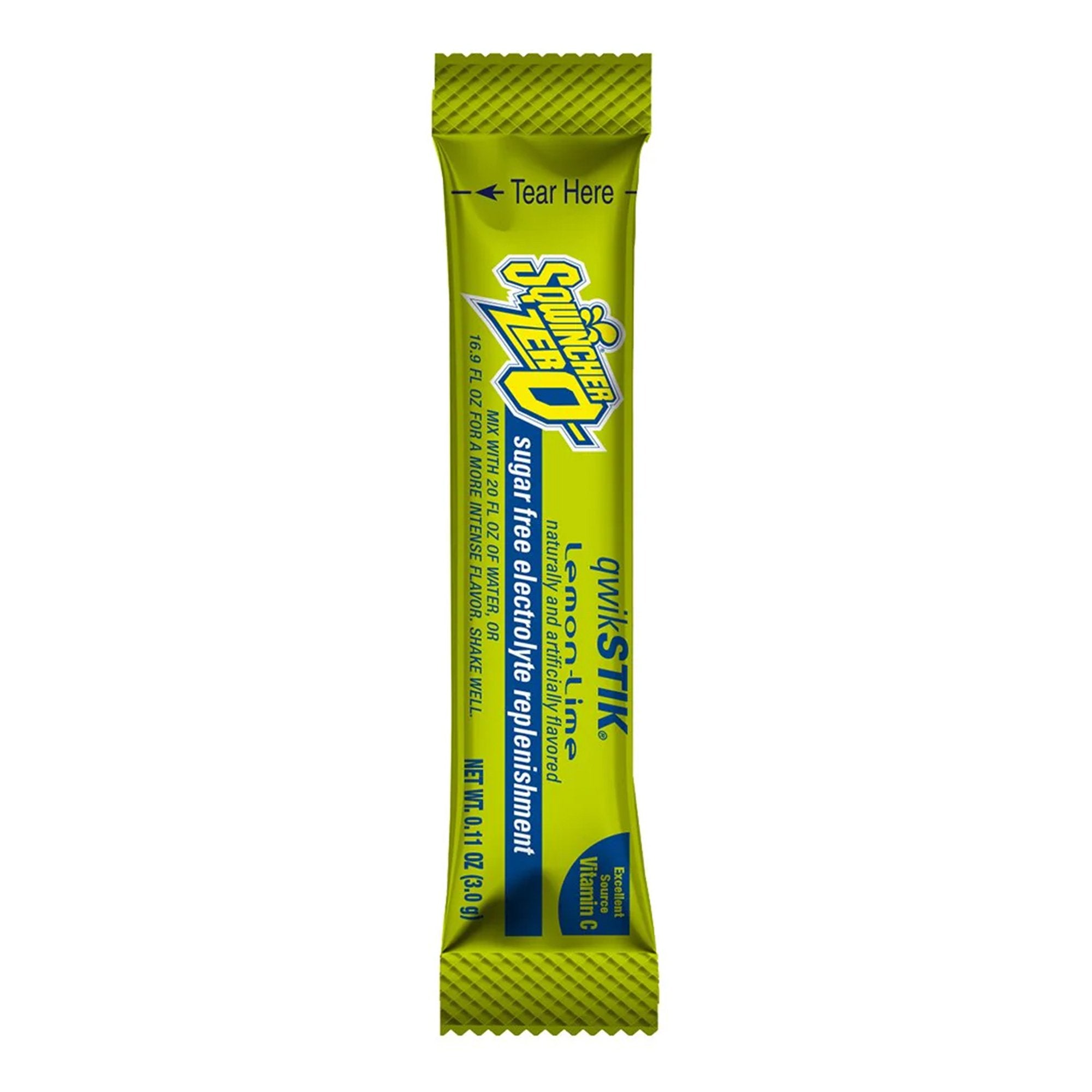 Sqwincher® Quik Stik® Zero Lemon-Lime Electrolyte Replenishment Drink Mix